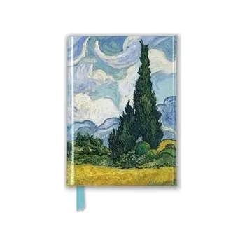 Cizojazyčná kniha Vincent Van Gogh: Wheat Field with Cypresses (Foiled Pocket Journal)