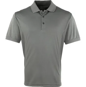 Pánské tričko Premier Workwear Pánské polo triko PR615 Dark Grey -ca. Pantone 431 L