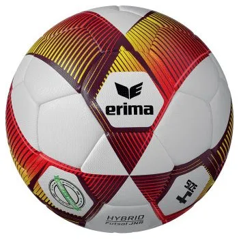 Fotbalový míč ERIMA HYBRID FUTSAL 24 FUTSALOVÝ MÍČ 350g. VEL. 4 - Červená, Žlutá - velikost 4 uk