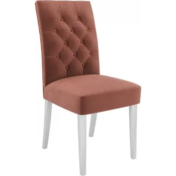 Čalouněná jídelní židle ST85, Barva: bílý polomatný, Potah: Magic Velvet 2258 MIRJAN 5903211142550
