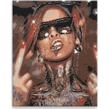 Diamantové malování Diamantové malování - Tattoo 06 - 40x50 cm, bez dřevěného rámu - CZ výroba