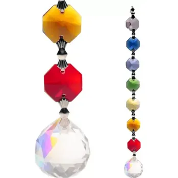 Okenní dekorace Křišťálový ověs čakra slza 20 cm