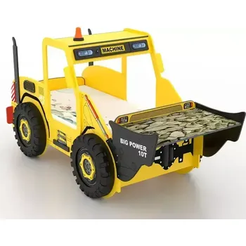 Dětská postel Dětská postel Bagr 200x90 (zdarma rošt + matrace)