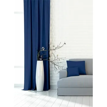 Závěs Bydlimekrasne.cz Hotový závěs blackout tmavě modrý 145 x 140 cm