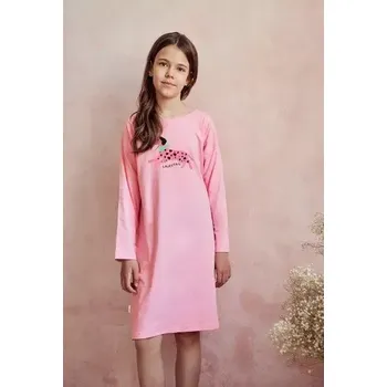 Dívčí noční košile Dívčí noční košile 3045-Ruby, dlouhý rukáv, vel. 146, 152, 158