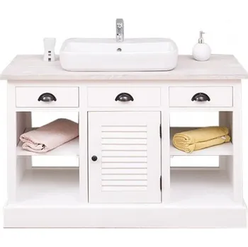 Koupelnový nábytek Koupelnová skříňka pro umyvadlo Lisi 666 - bílá