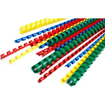 Vázací hřbet Plastové hřbety pro vazbu 9/16", 12 mm, žluté