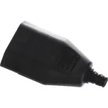 Zásuvka spojovací plochá 230V BACHMANN 900.004, černá