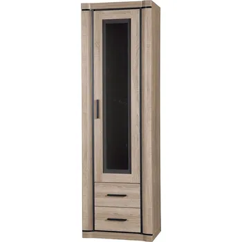 Obývací stěna Vysoká vitrína ARIKA - 58 cm, dub sonoma