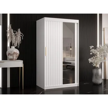 Šatní skříň Šatní skříň Towiro Wave 2 100, Barva: bílá MIRJAN 5903211199653