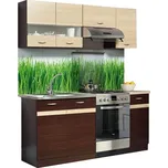 Kuchyně BELISA 120/180 cm, dub wenge/rijeka světlá + 4x OVĚŘENO zákazníky + vyzvednutí ZDARMA