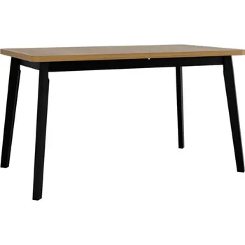 Jídelní stůl Rozkládací stůl Harry 80 x 140/180 VI, Barva dřeva: dub grandson - L, Barvy nožiček: černá MIRJAN 5902928295177
