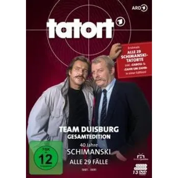 DVD film Tatort Duisburg - 40 Jahre Schimanski - Gesamtedition, 15 DVD: Alle 29 Folgen – Hajo Gies,Dominik Graf,Ilse Hofmann,Götz George,Eberhard Feik,Ludger Pistor (DE)