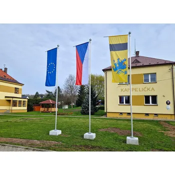 Vlajka Hliníkový vlajkový stožár BANNER s pevným otočným ramenem Alerion