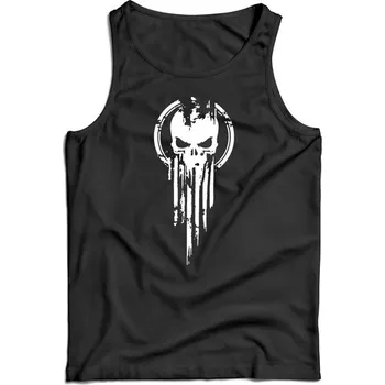 Pánské tílko DRAGOWA pánské tílko Skull, černá 160g/m2