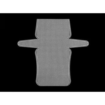 Kabelka Plastová kanava, mřížka na kabelku - 47,5x45 cm, bílá