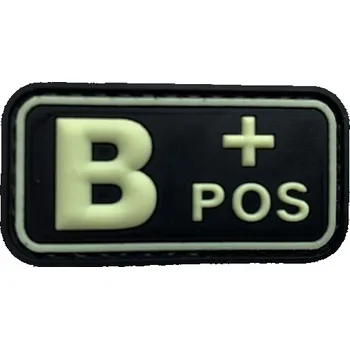 Nášivka B POS PVC Patch Glow in the Dark