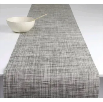 prostírání Prostírání pletené PVC 1 kus - běhoun - šedá