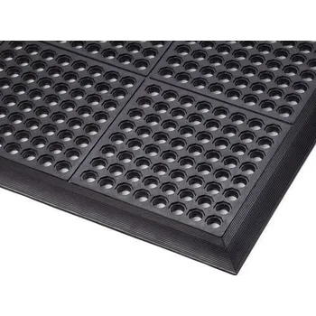 Rohožka Notrax Protiúnavová průmyslová rohož s děrovaným povrchem, 91 x 91 cm