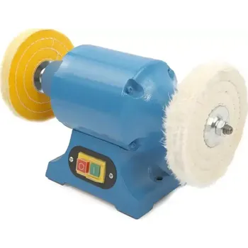 leštička Hobby leštící stroj - leštička, litinová konstrukce, průměr kotoučů 150 mm, 350 W, 8 kg (TrueTech)