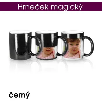 Hrneček magický - černý - s krabičkou +10Kč