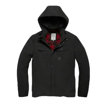 Pánský kabát Vintage Industries Bunda Gareth, černá