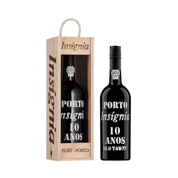 Fortifikované víno Insignia Porto 10 Anos Tawny 0,75 l dřevěný box