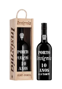Fortifikované víno Insignia Porto 10 Anos Tawny 0,75 l dřevěný box