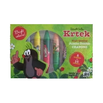 Výtvarná sada Oboustranné voskovky Krtek 8ks v krabičce 18x12cm 12ks v boxu