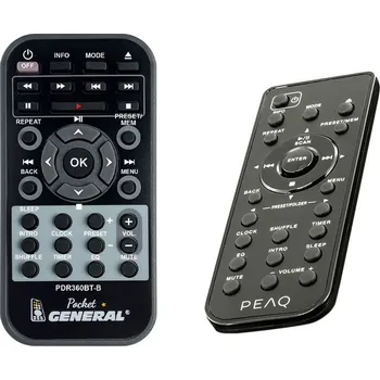 Dálkový ovladač PEAQ PDR360BT-B - dálkový ovladač duplikát