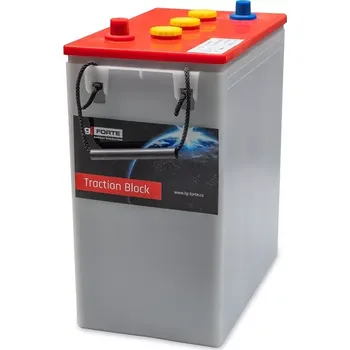 Trakční baterie fg-FORTE 3TX330 (typ 3PT320) WET trakční blok 6V 320Ah C5 425Ah C20 311 x 180 x 360 mm (Trakční blok WET s kapalným elektrolytem)