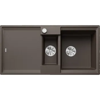 Granitový dřez Blanco Adira 6 S, silgranitový dřez 1000x500x200 mm, 1,5-komorový, káva, BLA-527608