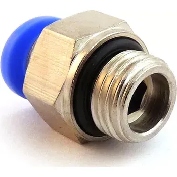 Lepící sada Pneumatická spojka přímá EPC na ∅8mm s vnějším závitem -1/4" (Pneumatická nástrčná rychlospojka EPC přímá s vnějším závitem 1/4" kovová na vzduch pro hadice ∅8mm)