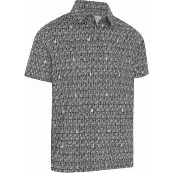 Callaway All-Over Scotch Novelty Print pánské polo, šedé pánské, S