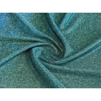 Třpytivý úplet - mentolový