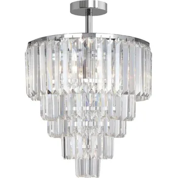 ZUMALINE Stropní svítidlo AMEDEO FC17106/6+3+1-chrom/čirá