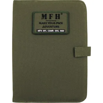 Zápisník MFH Pouzdro s poznámkovým blokem A5, OD zelená