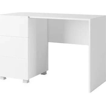 Psací stůl Psací stůl Bralani BR08, Barva: bílá / bílá lesk MIRJAN 5902928214819
