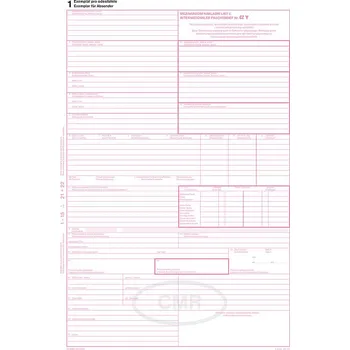 Optys 1197 mezinárodní nákladní list…