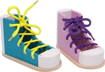 Small Foot Šněrovací bota 2 ks růžová/modrá