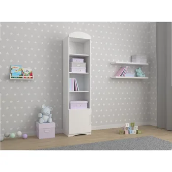 Knihovna Vysoký regál Luca, Barva: bílá MIRJAN 5902928118025