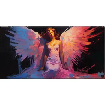 Obraz Obraz na plátně - Anděl při osvícení - 60x30 cm - CZ výroba