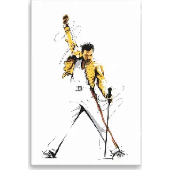 Diamantové malování Diamantové malování - Freddie Mercury 01 - 40x60 cm, bez dřevěného rámu - CZ výroba