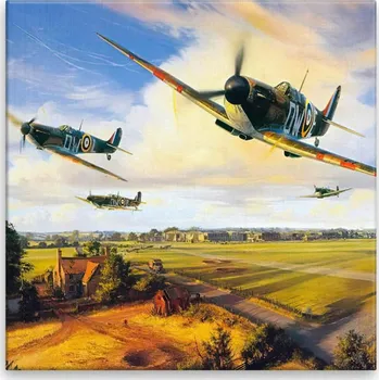 Obraz Obraz na plátně - Bojová letka - 40x40 cm - CZ výroba