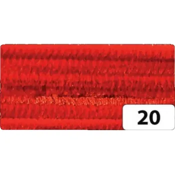 Příslušenství pro plot Plyšový drát 8 mm x 50 cm - červená