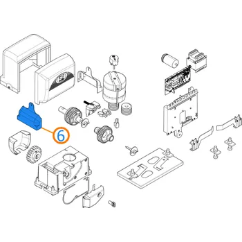 Pohon brány Came 119RIBX006 plastový kryt kotevních šroubů posuvných pohonů Came, levý