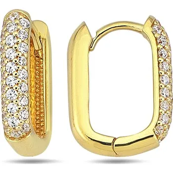 Náušnice Lillian Vassago Zlaté visací náušnice se zirkony LLV98-GER095