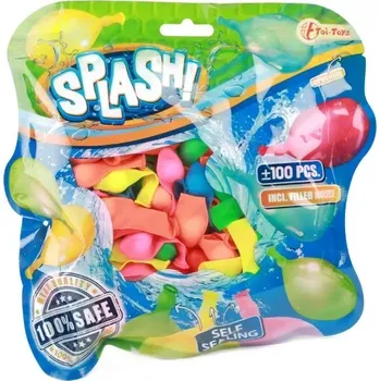 Dětský bazének Vodní bomby +/-100ks se samotěsnícím úzávěrem a nástavcem na kohoutek v sáčku