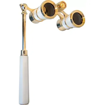 Dalekohled Divadelní kukátko bílé 3x25 s držátkem