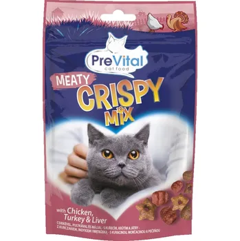 Pamlsek pro kočku PreVital Snack Crispy masový mix 60g